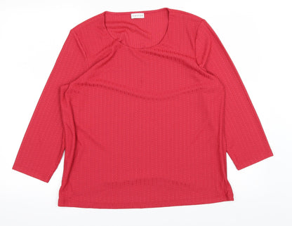 eastx Womens Red   Basic T-Shirt Size 14