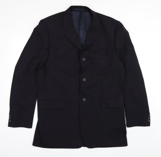 Mens UK Size 42 Preworn Regular Blue Suit Jacket
