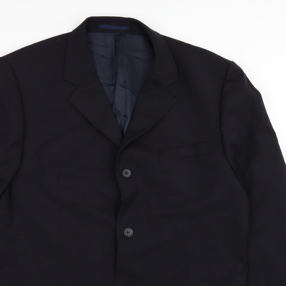 Mens UK Size 42 Preworn Regular Blue Suit Jacket