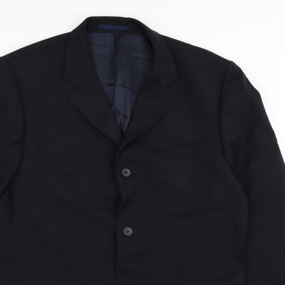 Mens UK Size 42 Preworn Regular Blue Suit Jacket