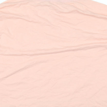 Womens UK Size S Mango Pink Basic T-Shirt