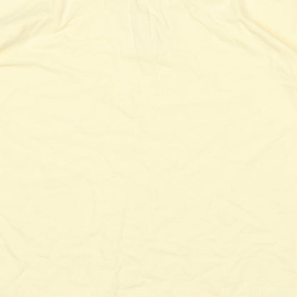 Womens UK Size 14 BHS Yellow Basic T-Shirt