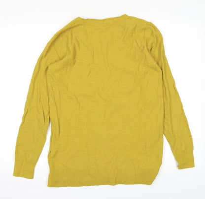 Womens UK Size S Gap Yellow Basic T-Shirt