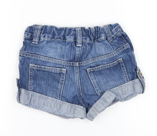 TU Girls Blue  Denim Cut-Off Shorts Size 5 Years