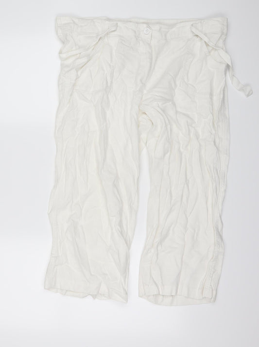 F&F Womens White   Chino Shorts Size 16