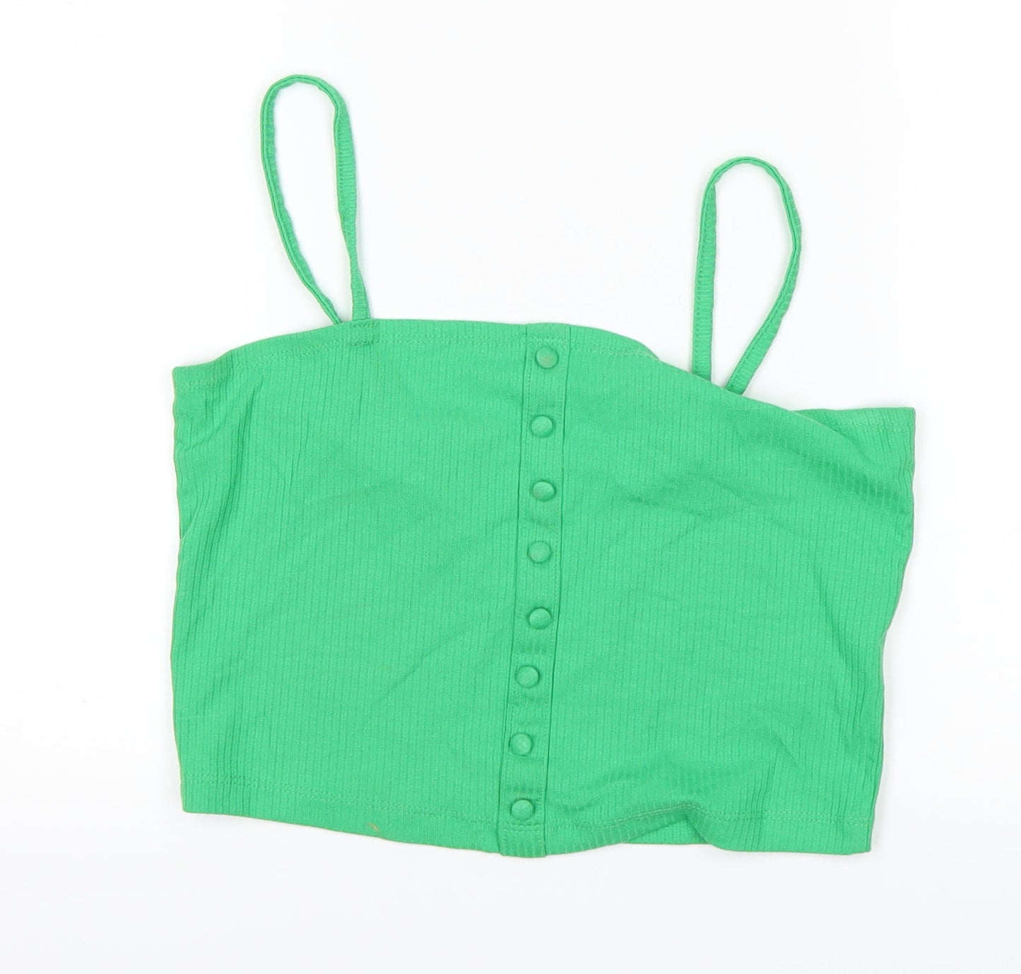 Primark Womens Green   Cropped T-Shirt Size 10