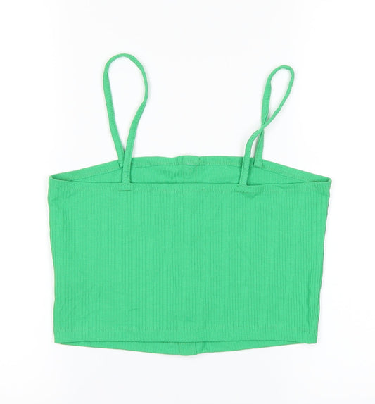 Primark Womens Green   Cropped T-Shirt Size 10