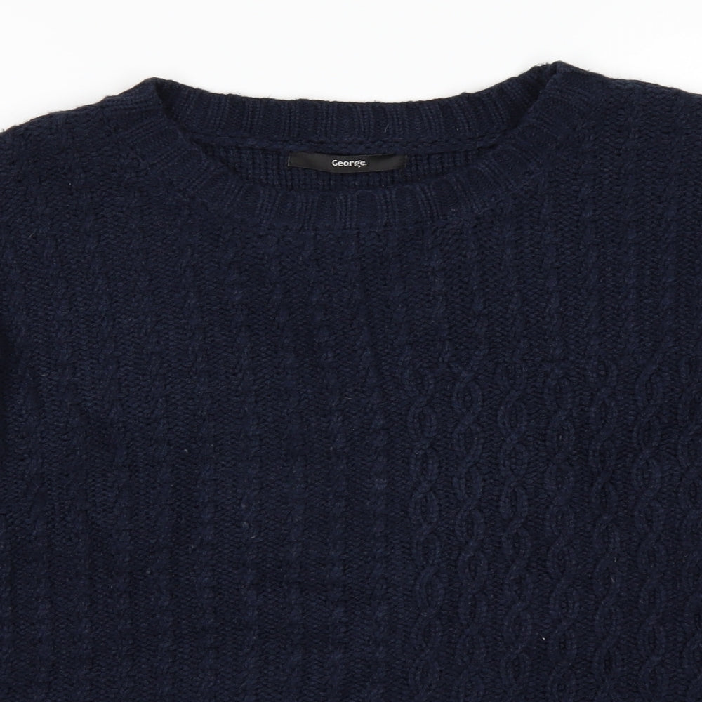 George Mens Blue   Pullover Jumper Size M
