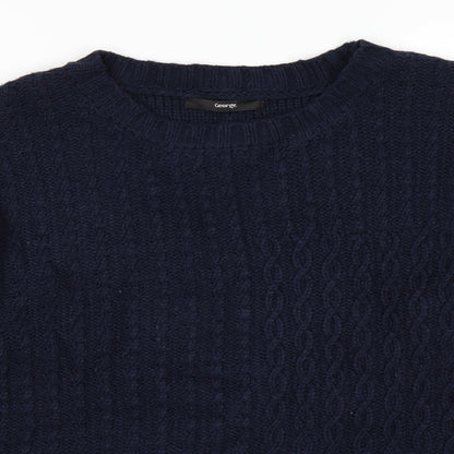 George Mens Blue   Pullover Jumper Size M