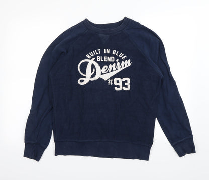 Blend Mens Blue   Pullover Jumper Size M