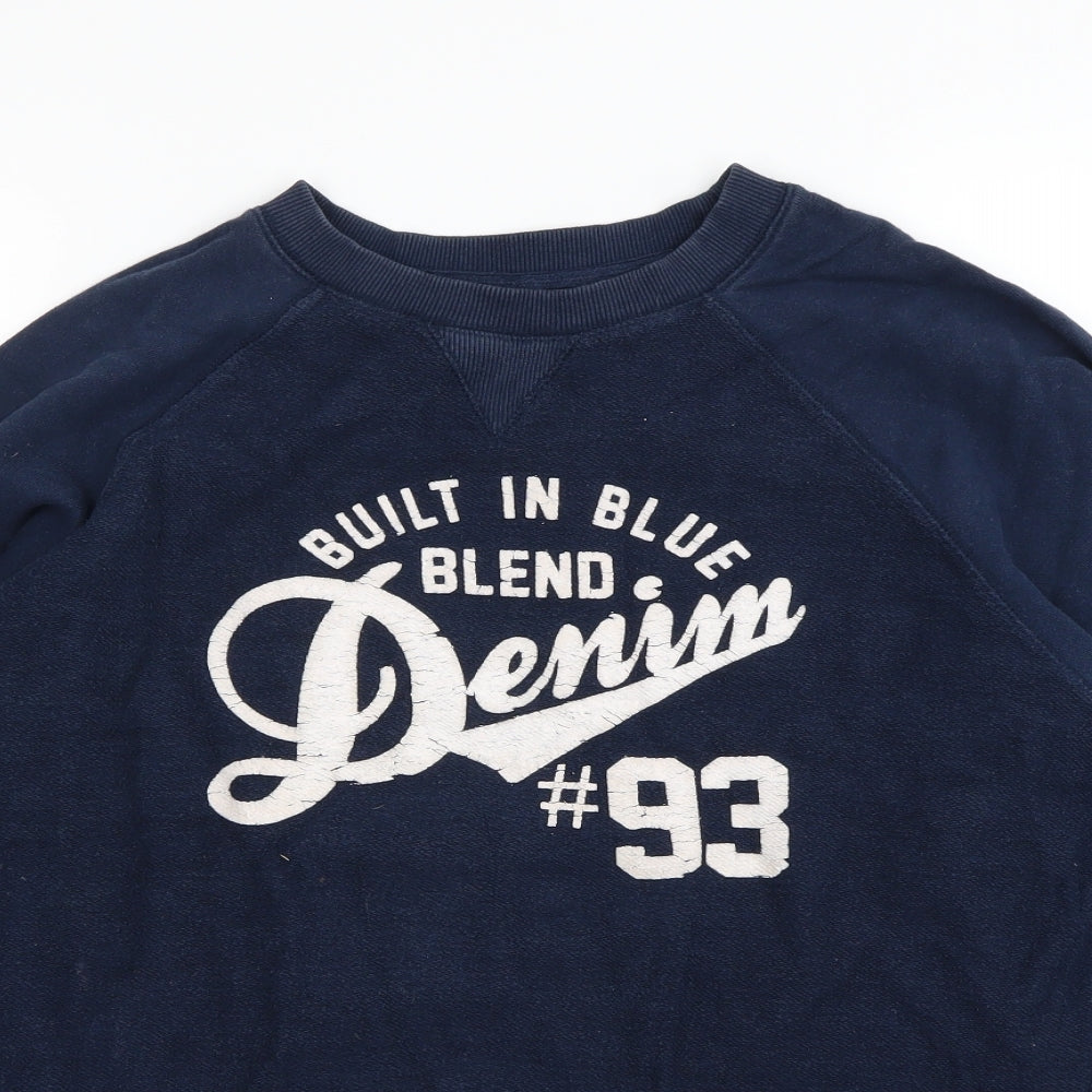 Blend Mens Blue   Pullover Jumper Size M