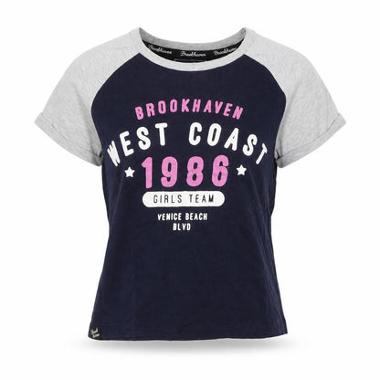 Brookhaven Womens Blue   Basic T-Shirt Size 6