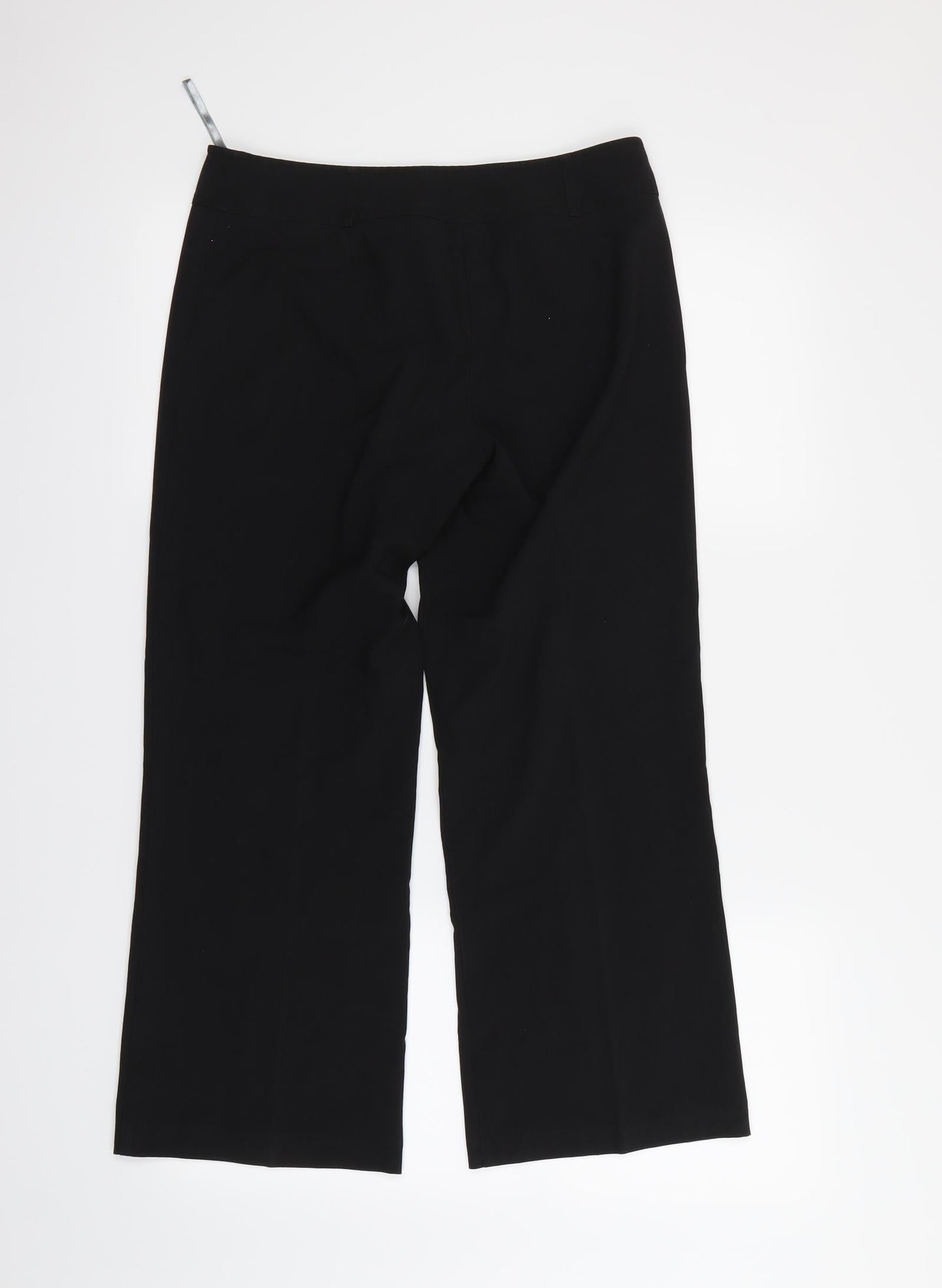 Womens UK Size 10 Dorothy Perkins Regular Fit Dress Pants Black Trousers