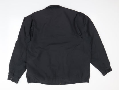 Womens UK Size L Preworn Black Rain Coat
