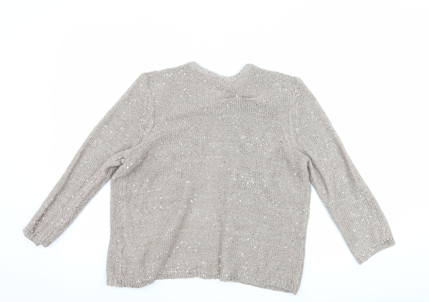 Marks and Spencer Womens Brown   Cardigan Jumper Size 12