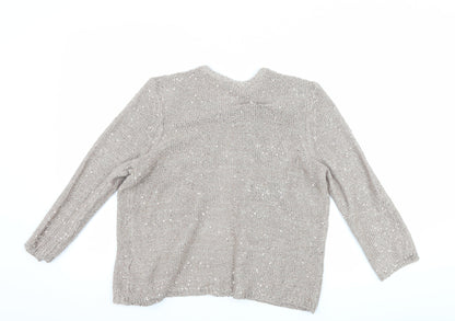 Marks and Spencer Womens Brown   Cardigan Jumper Size 12
