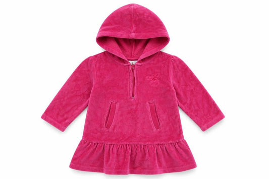 OKAY Girls Pink  Velour Jumper Dress  Size 12 Months