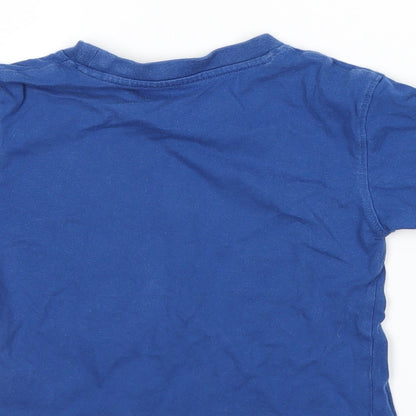 Mountain Life Boys Blue   Basic T-Shirt Size 2-3 Years  - sea life