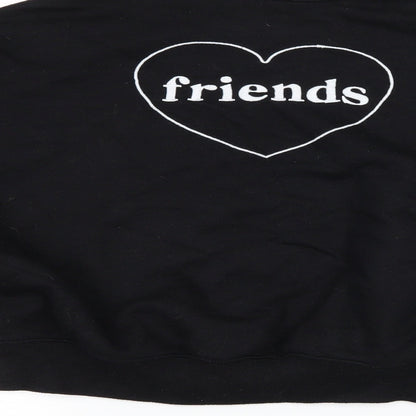 H&M Womens Black   Pullover Sweatshirt Size XS  - forever friends