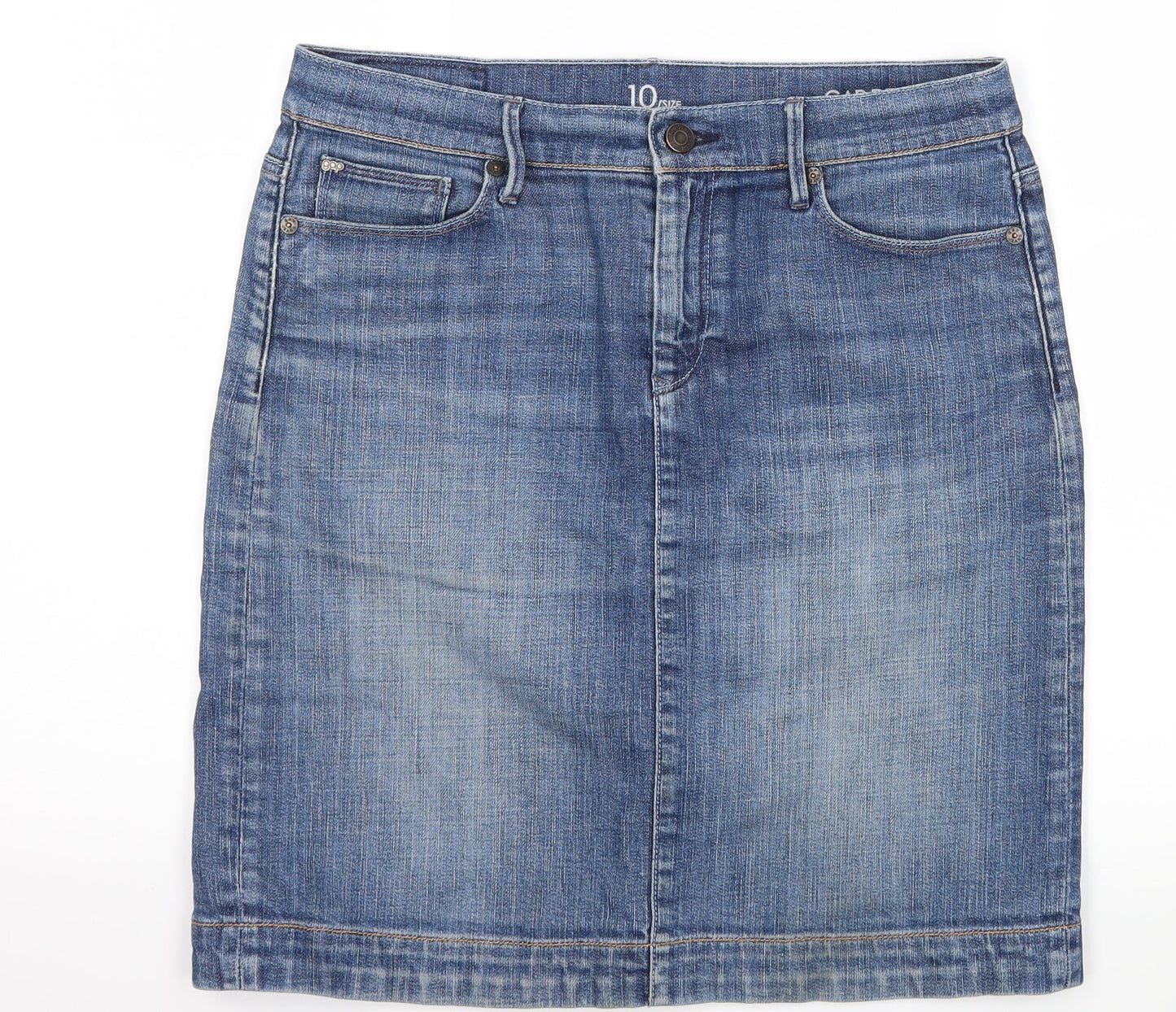 Gap Womens Blue  Denim Straight & Pencil Skirt Size 10