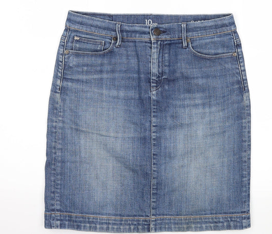 Gap Womens Blue  Denim Straight & Pencil Skirt Size 10