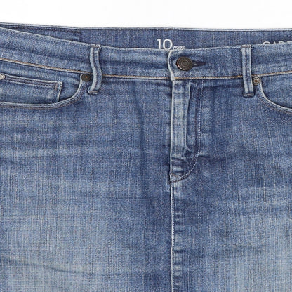 Gap Womens Blue  Denim Straight & Pencil Skirt Size 10