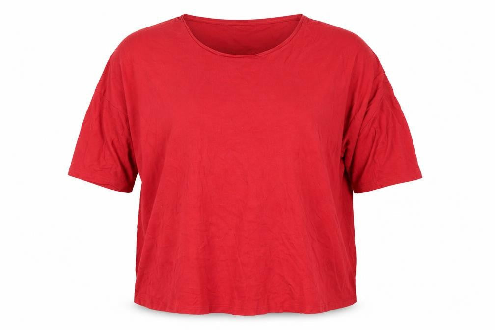 Womens UK Size 12 Phase Eight Red Basic T-Shirt