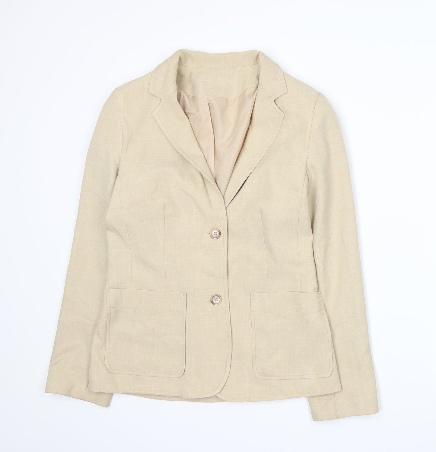 Womens UK Size 10 NL Collection Regular Beige Suit Jacket