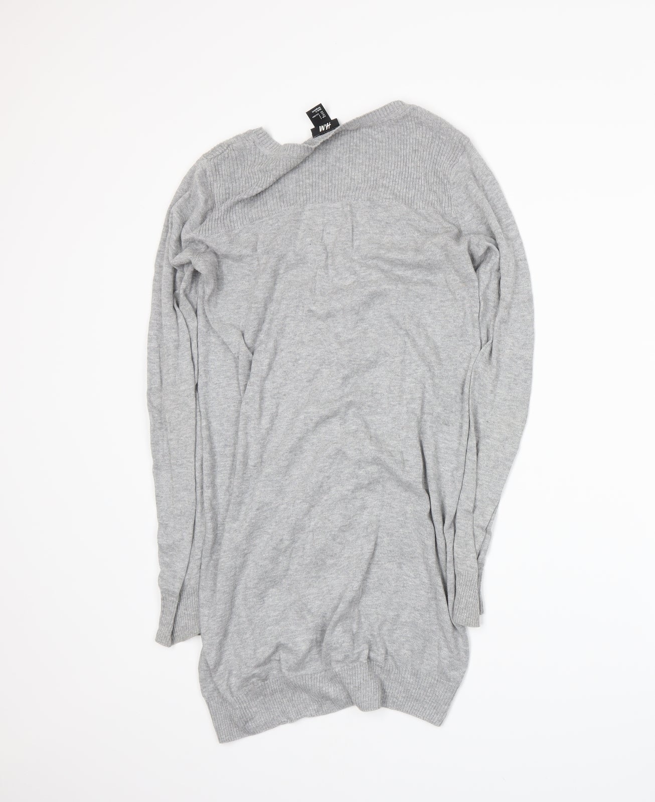 H&M Womens Grey  Knit Cardigan Jumper Size S