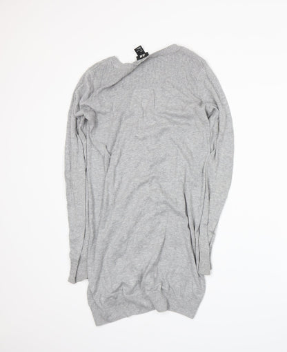 H&M Womens Grey  Knit Cardigan Jumper Size S
