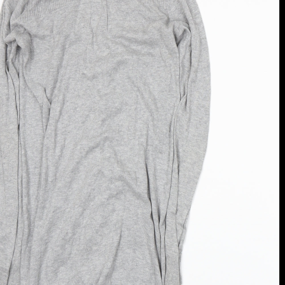 H&M Womens Grey  Knit Cardigan Jumper Size S