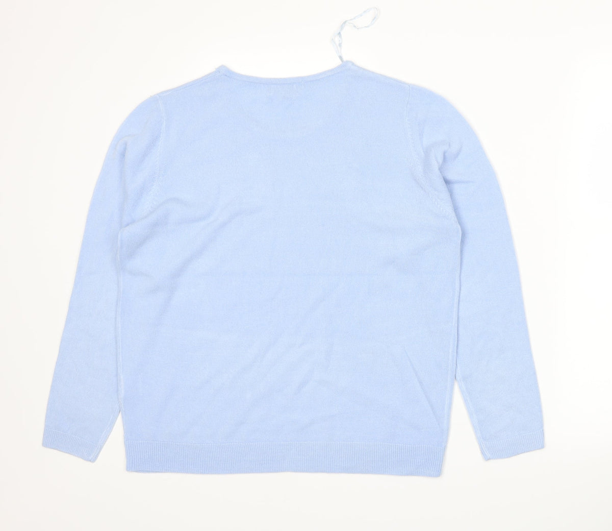 Arista Womens Blue  Knit Pullover Jumper Size 14
