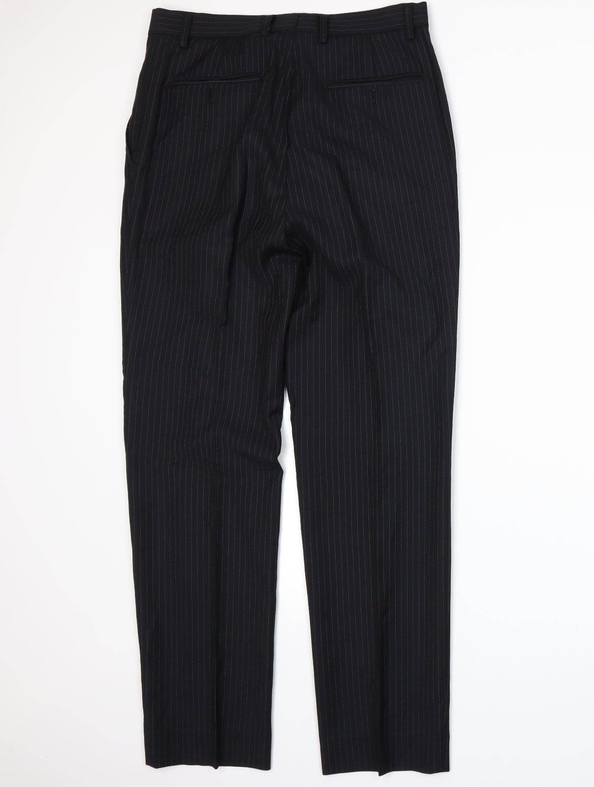 Preworn Mens Blue Striped  Trousers  Size 32 in L28 in