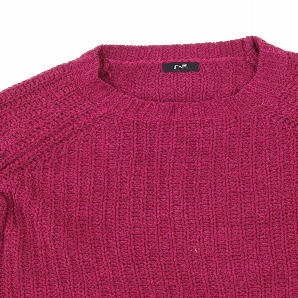 F&F Womens Purple   Pullover Jumper Size 12