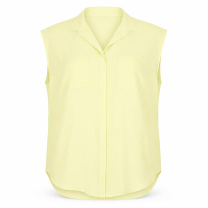 Womens UK Size M Monki Yellow Basic Blouse