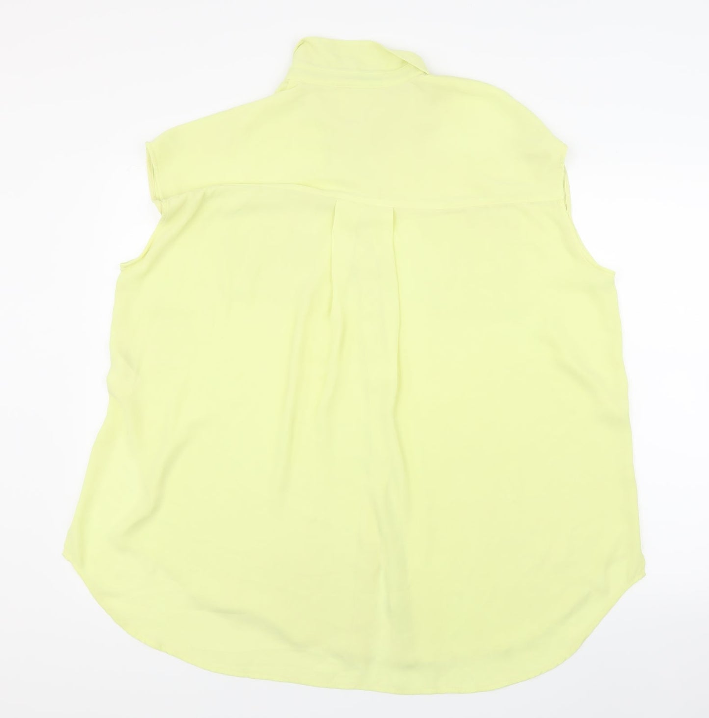 Womens UK Size M Monki Yellow Basic Blouse