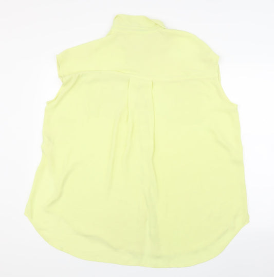 Womens UK Size M Monki Yellow Basic Blouse