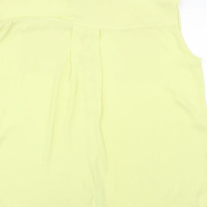 Womens UK Size M Monki Yellow Basic Blouse