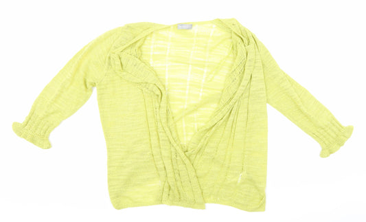 Per Una Womens Green  Knit Cardigan Jumper Size 12