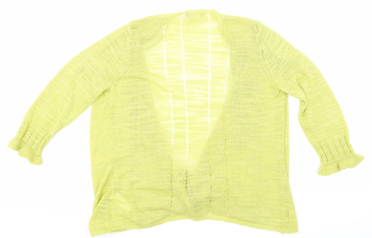 Per Una Womens Green  Knit Cardigan Jumper Size 12