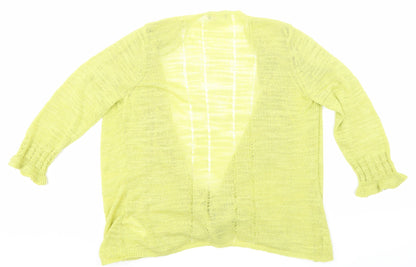 Per Una Womens Green  Knit Cardigan Jumper Size 12
