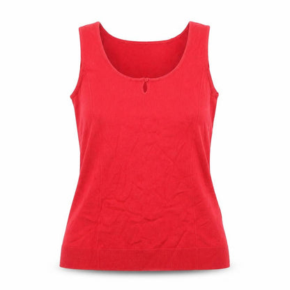 Womens UK Size M Planet Red Basic Tank