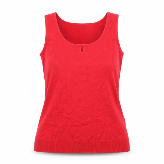 Womens UK Size M Planet Red Basic Tank