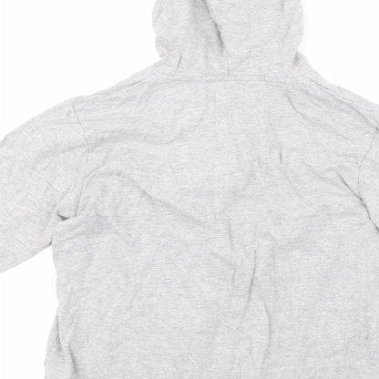 Preworn Girls Grey   Full Zip Hoodie Size 12-13 Years