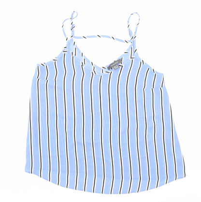 Primark Womens Blue Striped  Basic Tank Size 10