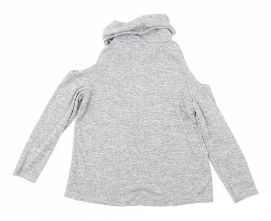 Papaya Womens Grey   Basic T-Shirt Size 10