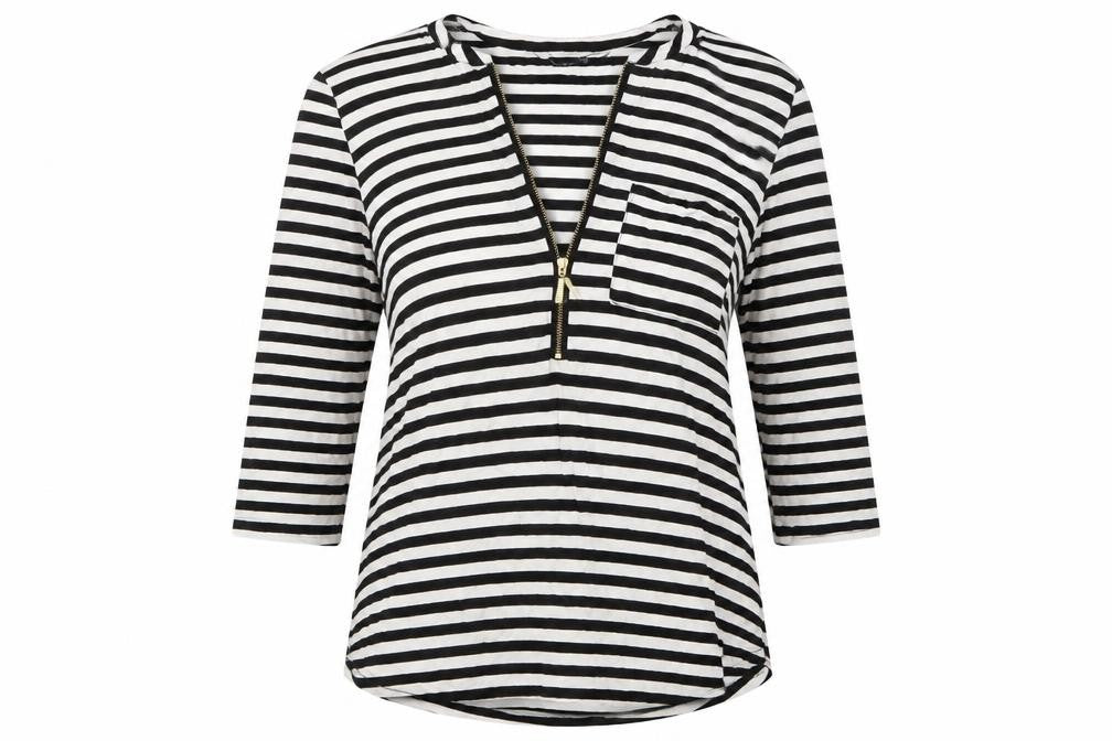 Womens UK Size 10 Bonmarché Black Basic T-Shirt