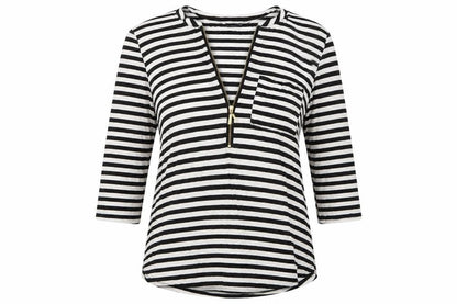 Womens UK Size 10 Bonmarché Black Basic T-Shirt