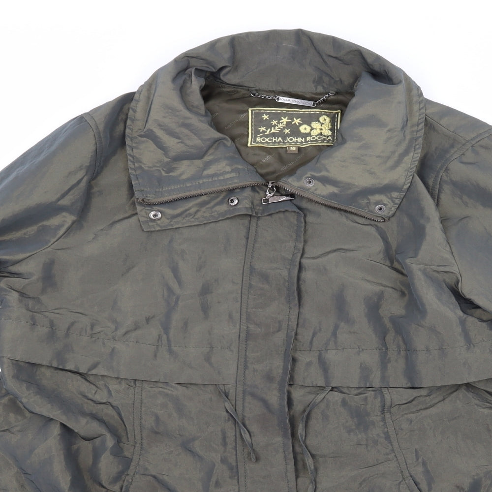 Rocha John Rocha Womens Green   Jacket Coat Size 16