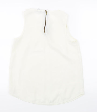 New Look Womens White   Basic Tank Size 10